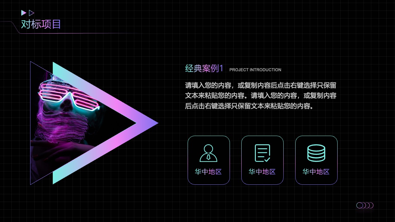 对标项目经典案例分析PPT模板免费下载