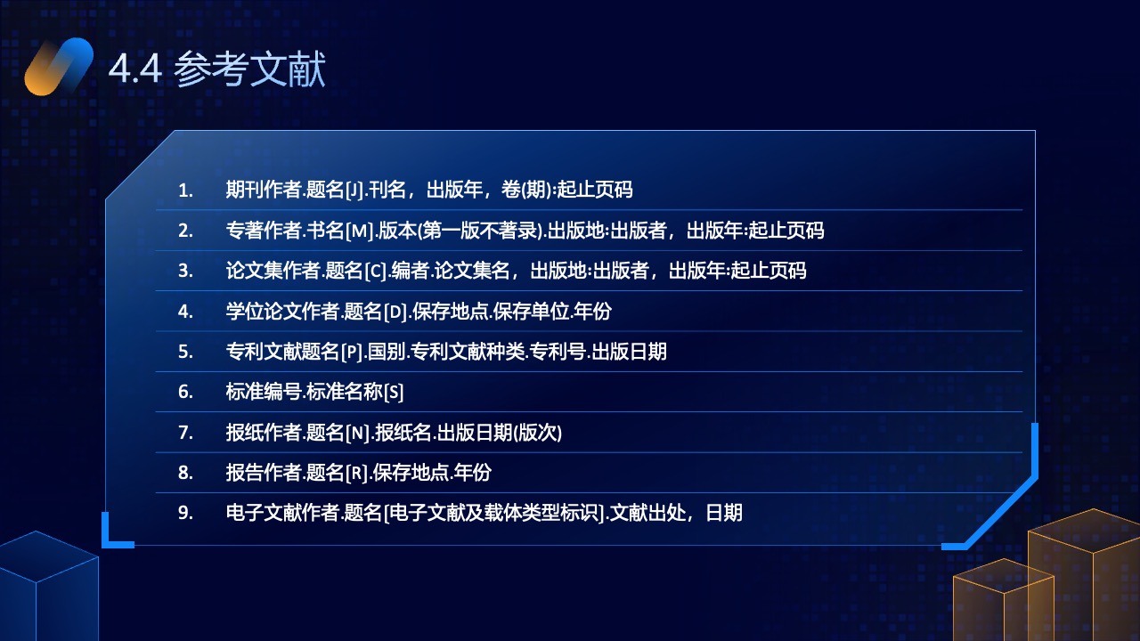 参考文献格式指南PPT模板免费下载