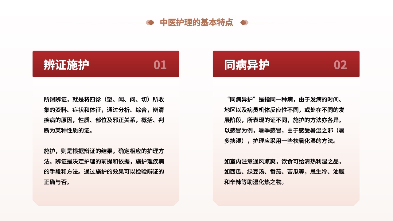 中医护理的辨证施护：个性化的护理方法PPT模板免费下载