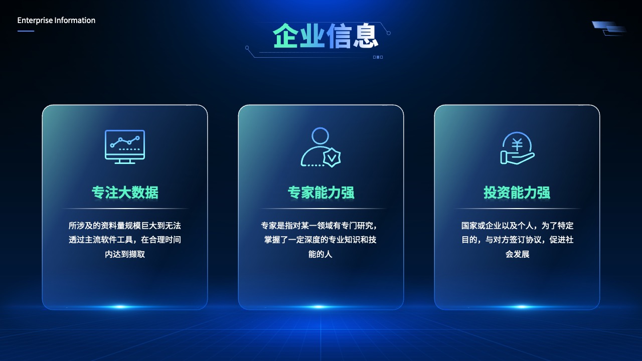 企业信息：大数据专家的核心竞争力PPT模板免费下载
