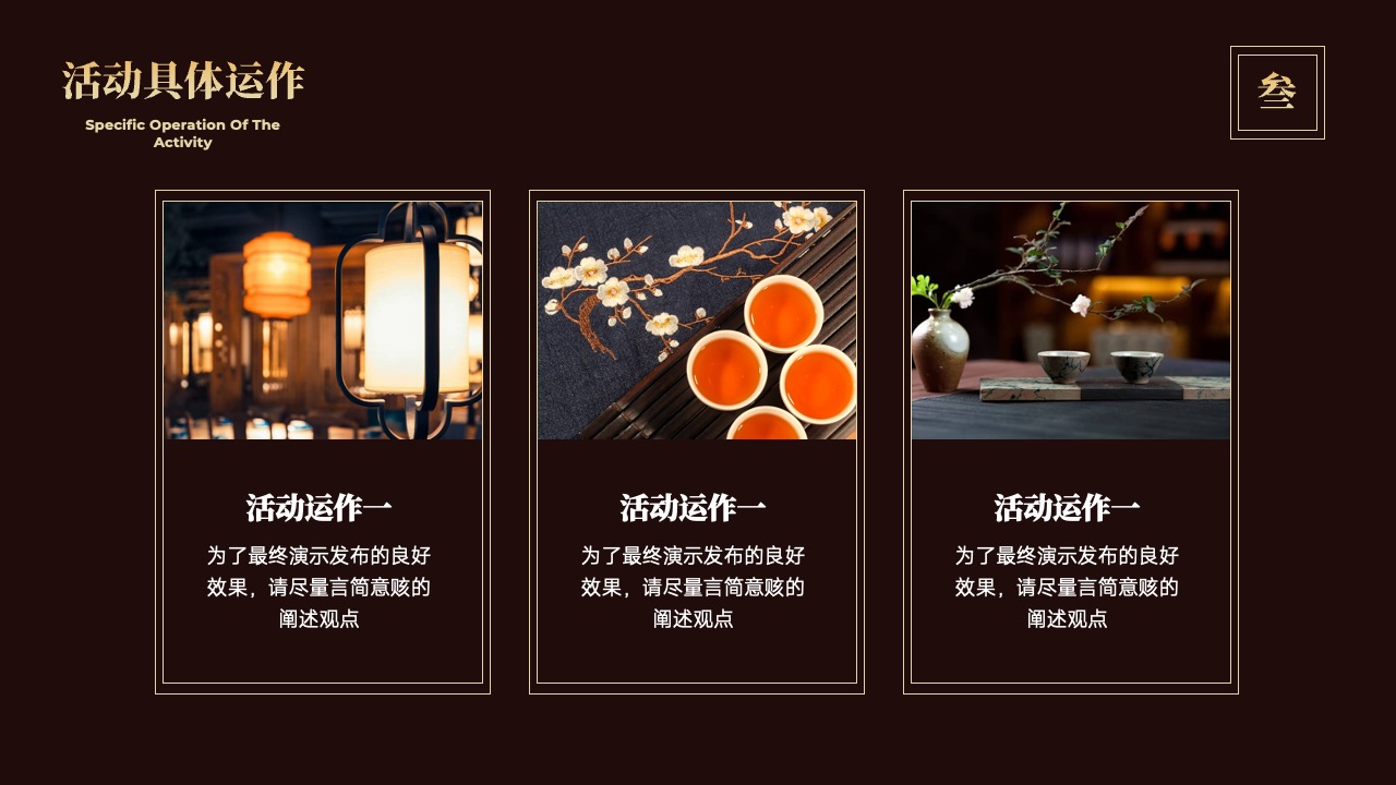 活动具体运作：高效演示的策略PPT模板免费下载