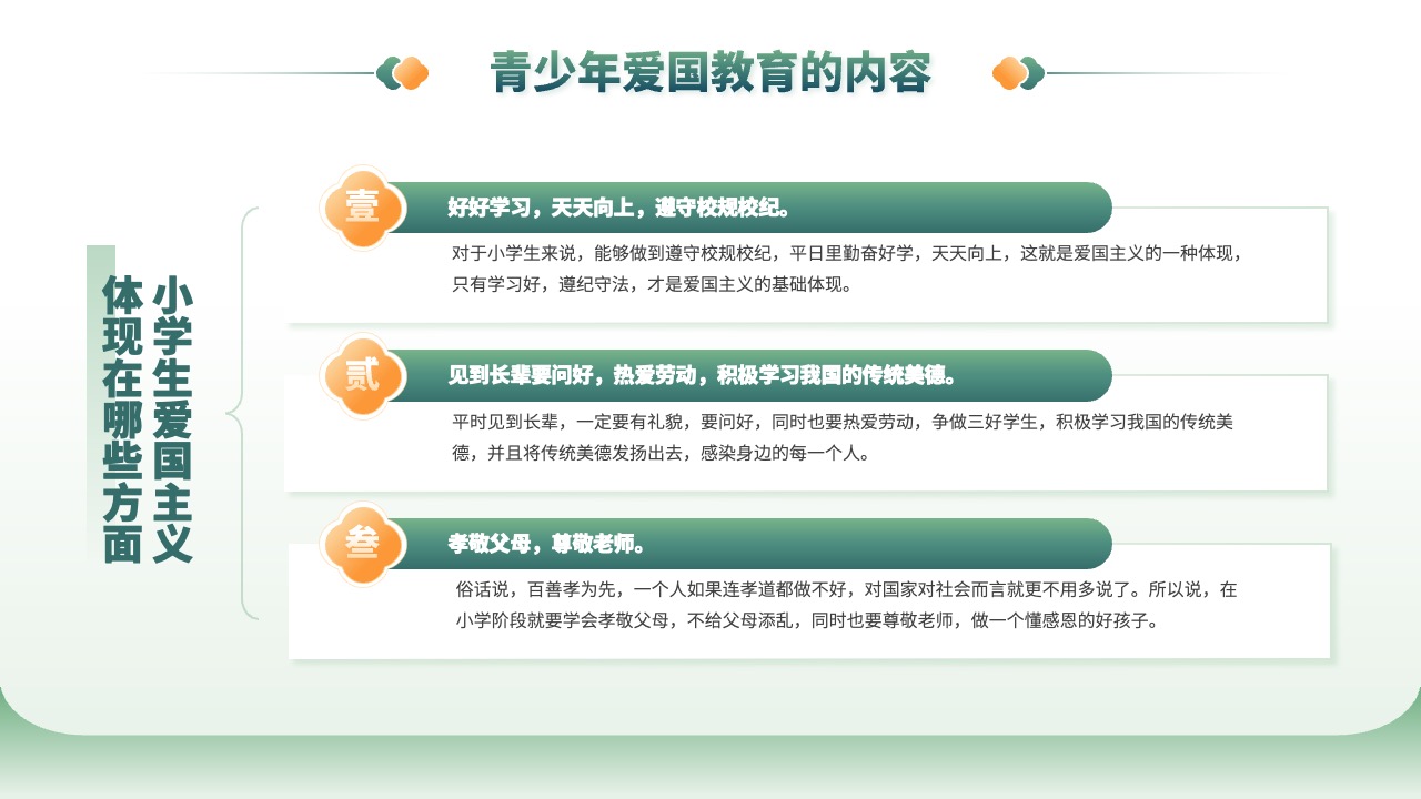 小学生爱国主义教育的实践PPT模板免费下载