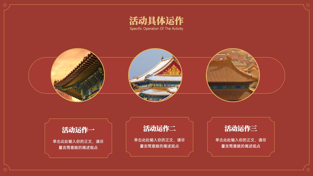 活动具体运作的精炼描述PPT模板免费下载