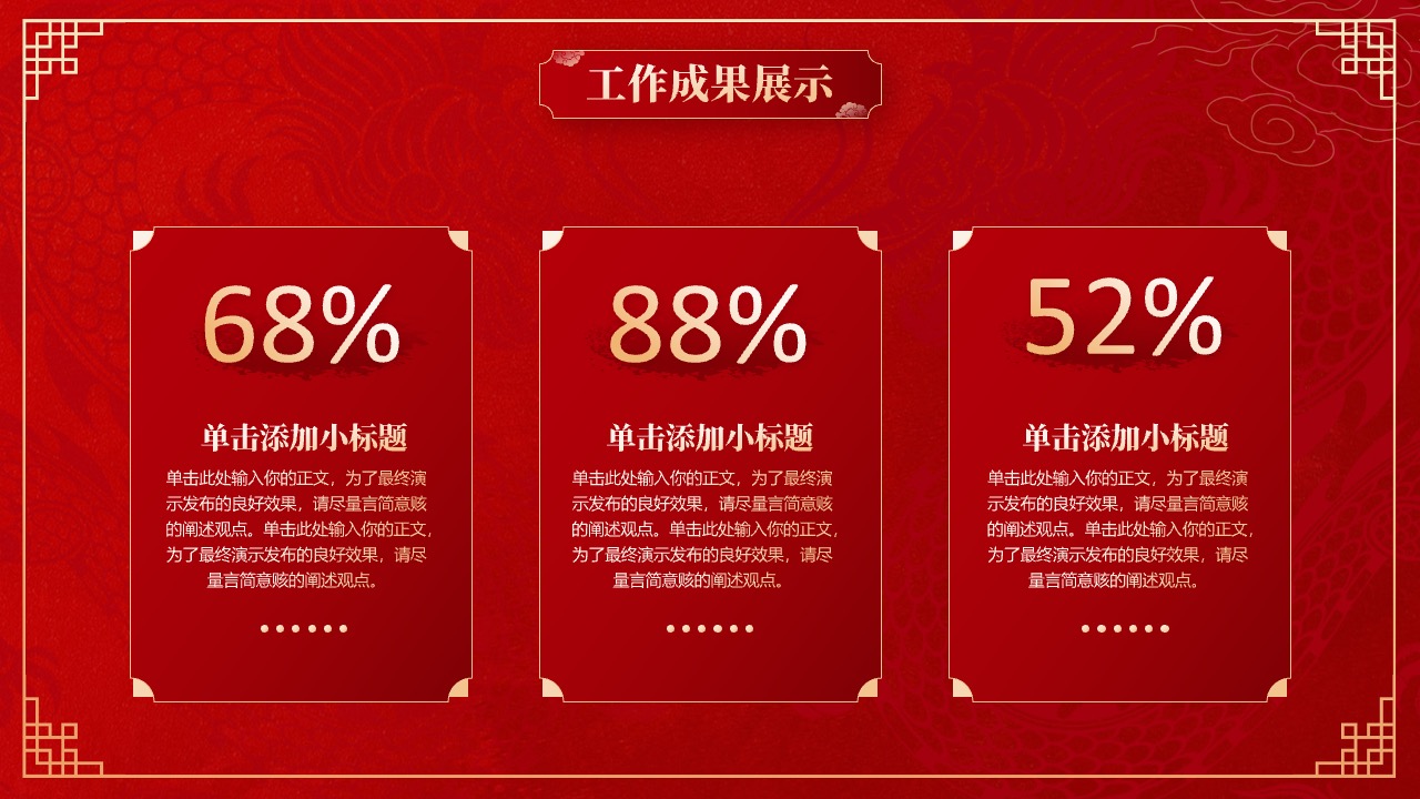 工作成果展示与关键数据呈现PPT模板免费下载