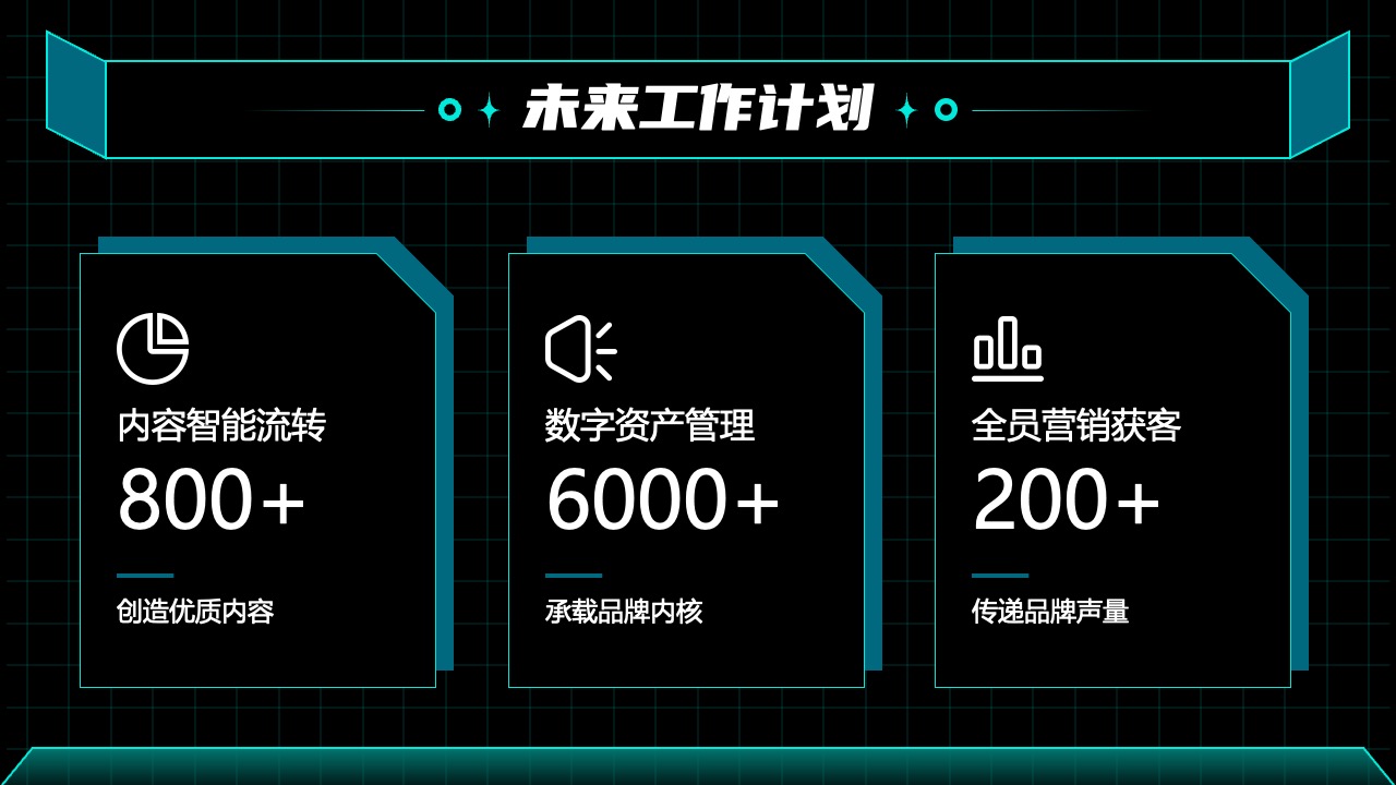 未来工作计划与目标PPT模板免费下载