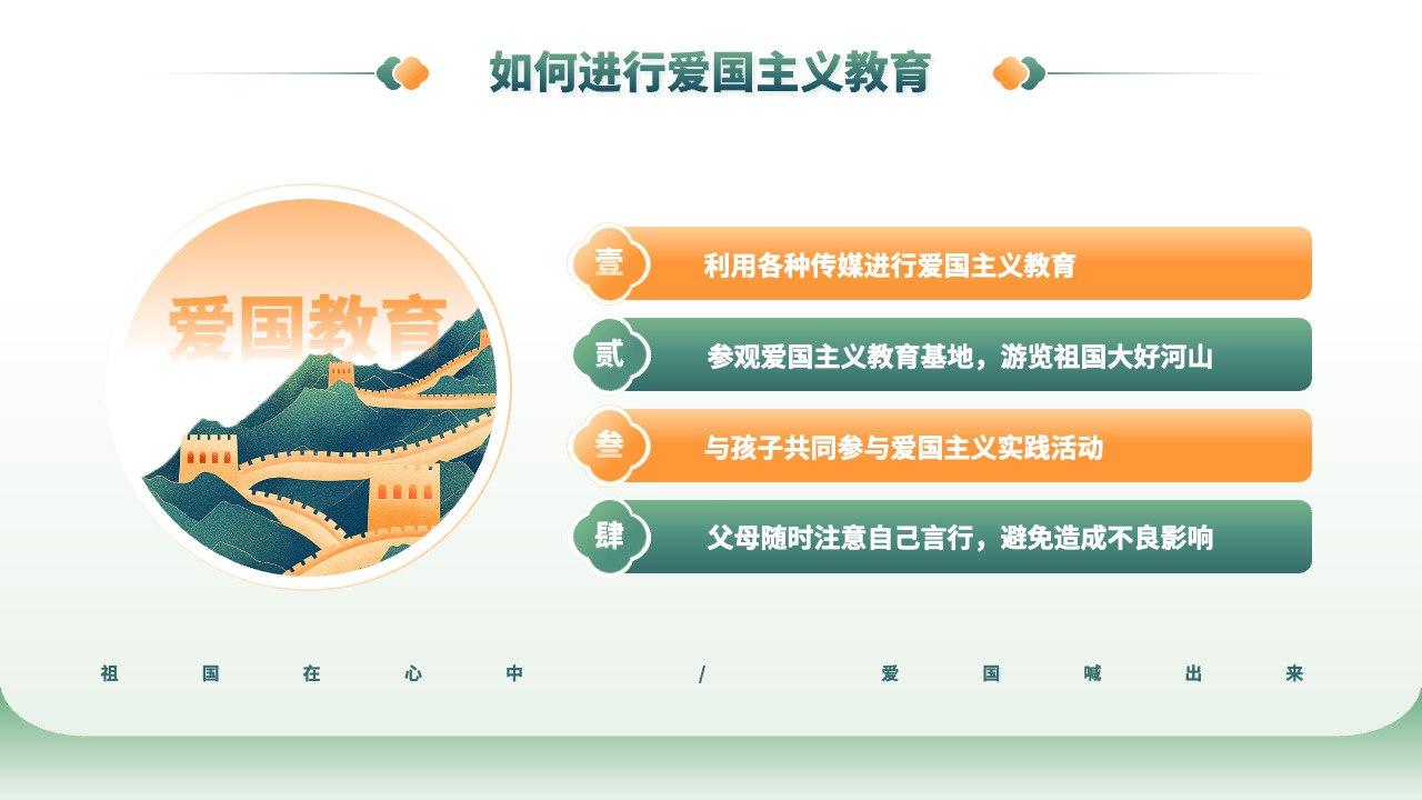 如何进行爱国主义教育：方法与实践PPT模板免费下载