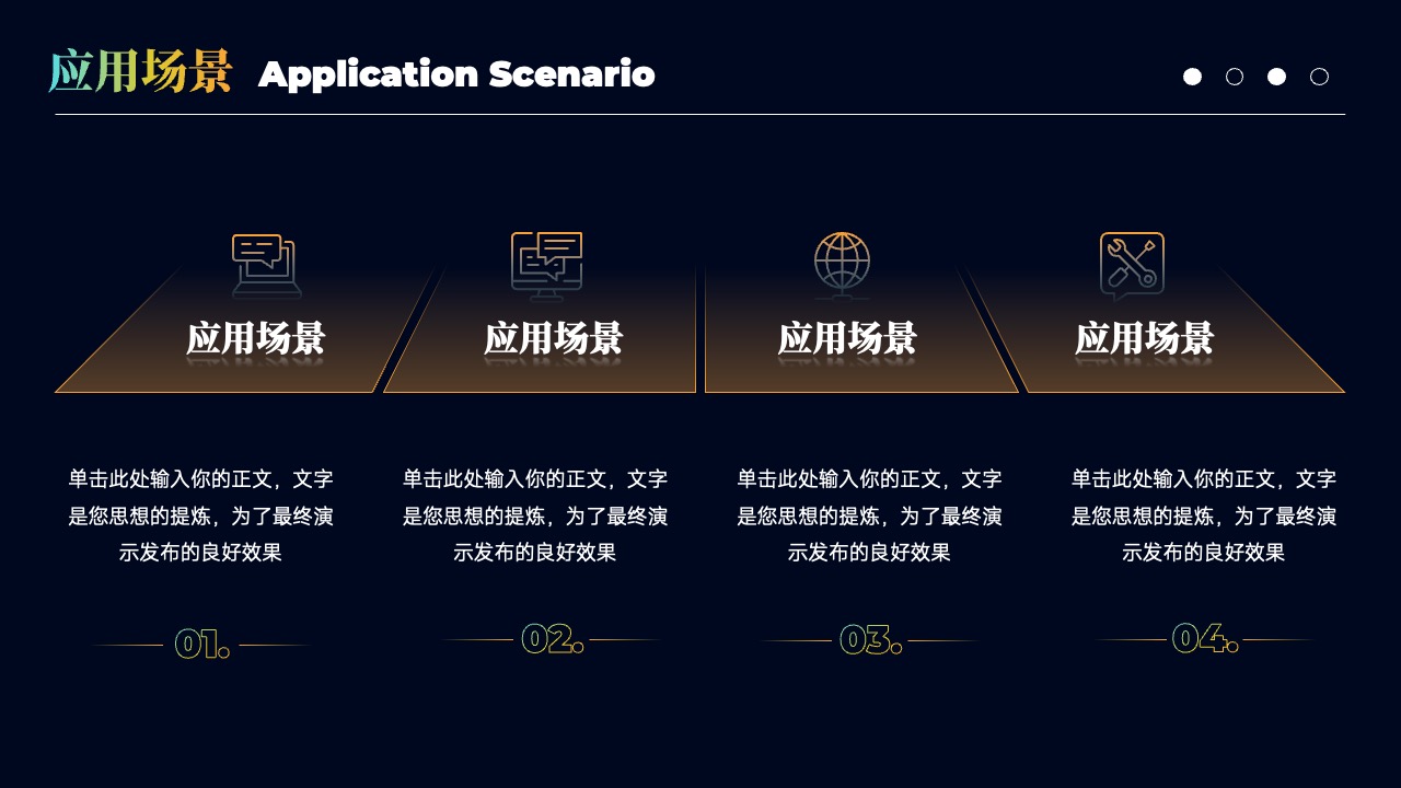 应用场景：多维度展示与分析PPT模板免费下载