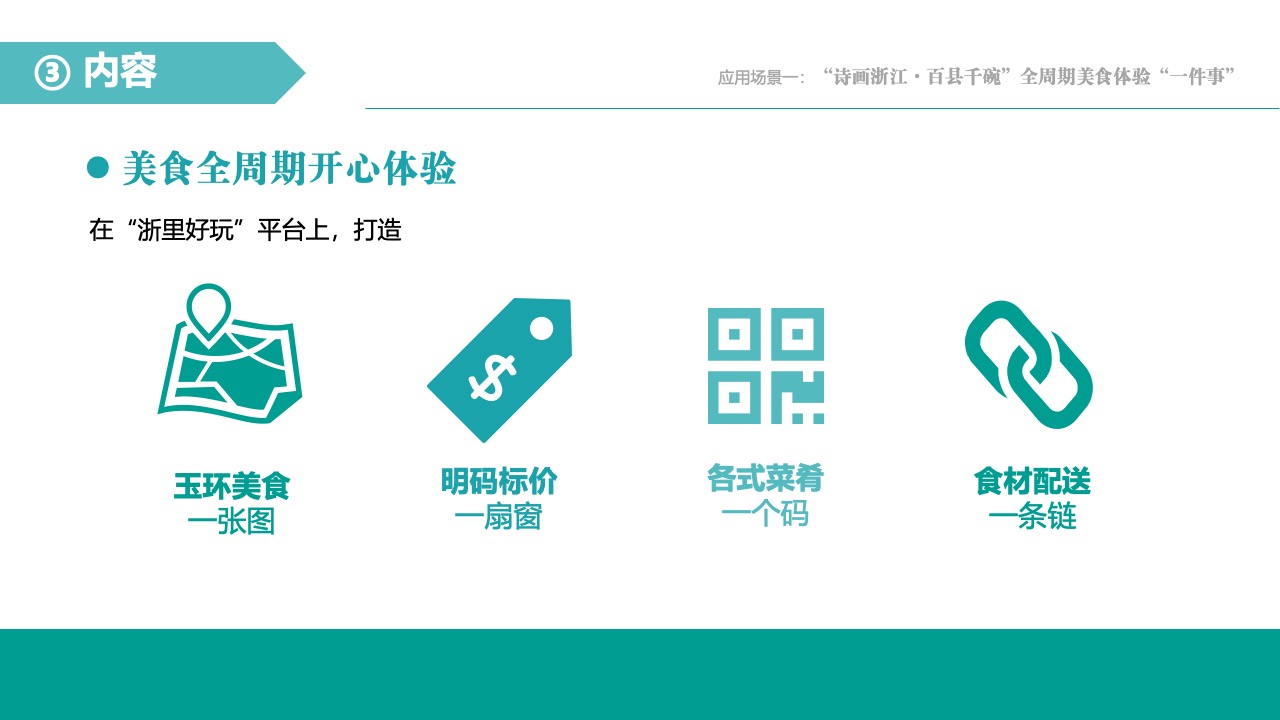 浙江美食体验全周期服务PPT模板免费下载