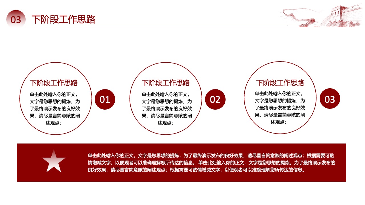 下阶段工作思路：目标明确与行动指导PPT模板免费下载