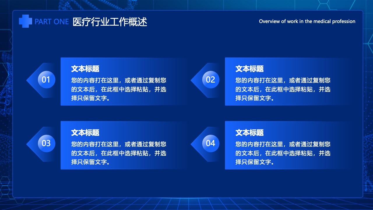 医疗行业工作概述：行业现状与展望PPT模板免费下载