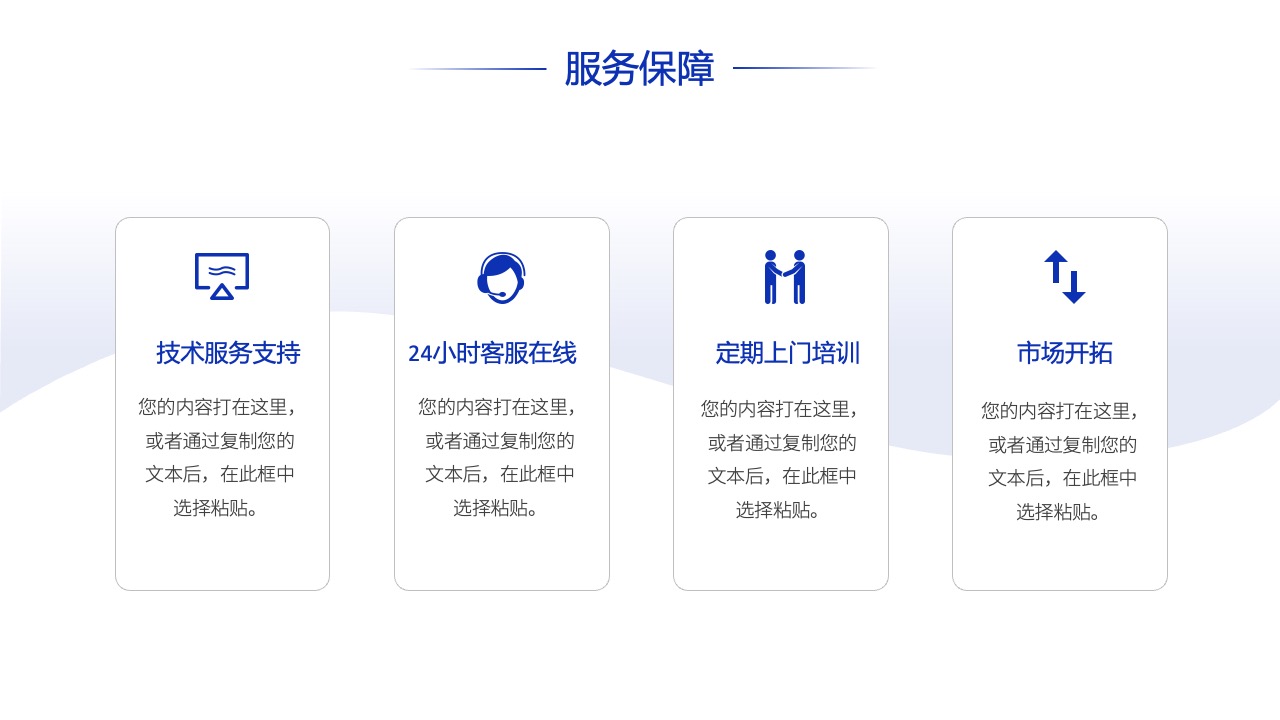 服务保障策略：全方位支持与培训PPT模板免费下载