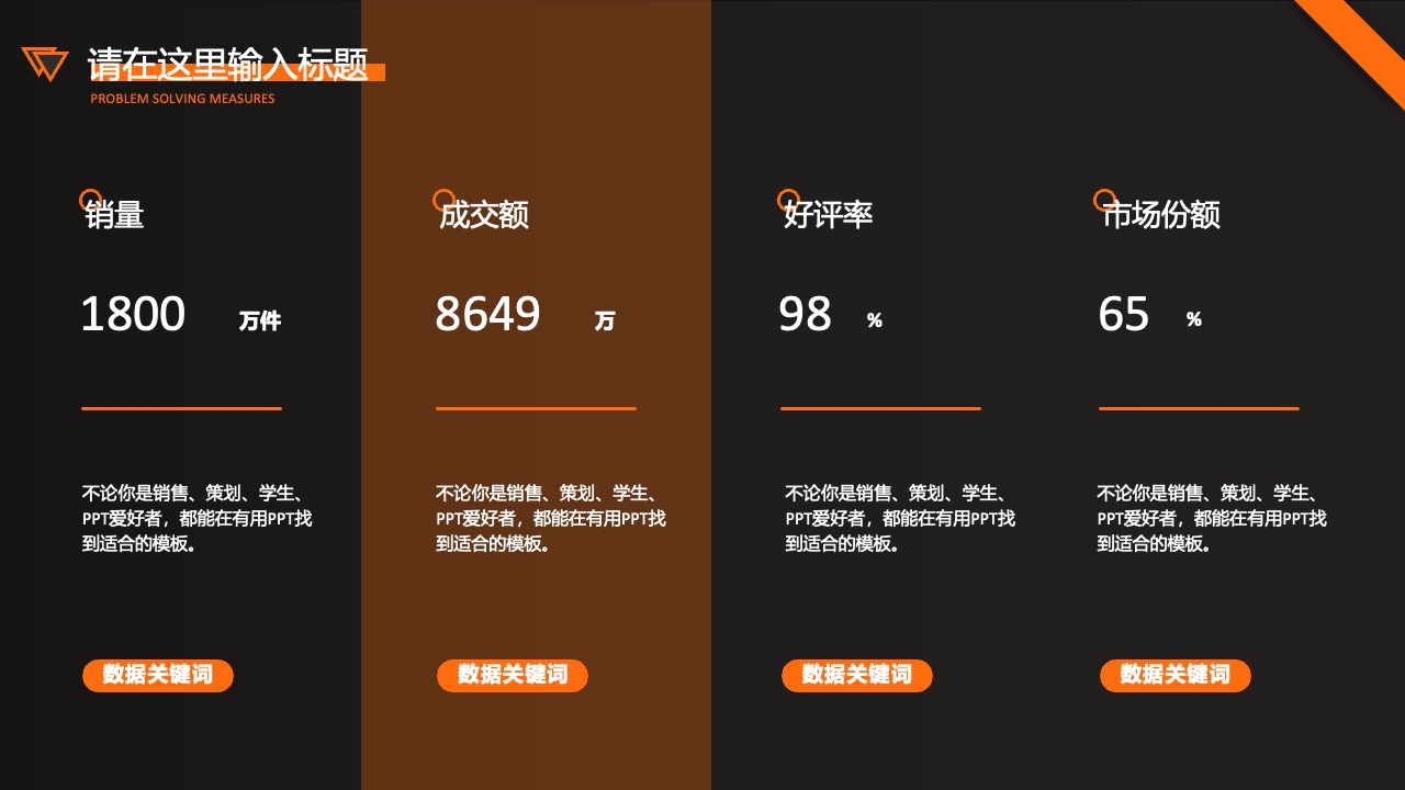 有用PPT：选择与市场数据展示PPT模板免费下载