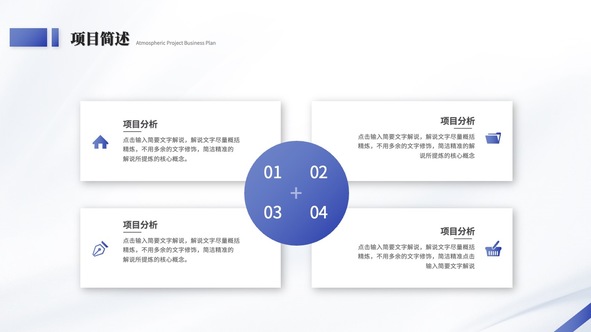 项目简述:核心概念的精准提炼PPT模板免费下载