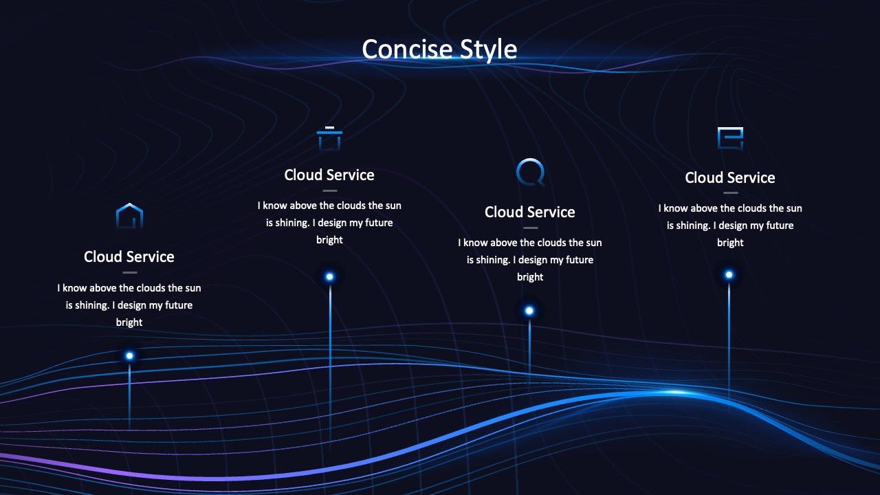 Cloud Service：云服务的未来展望PPT模板免费下载