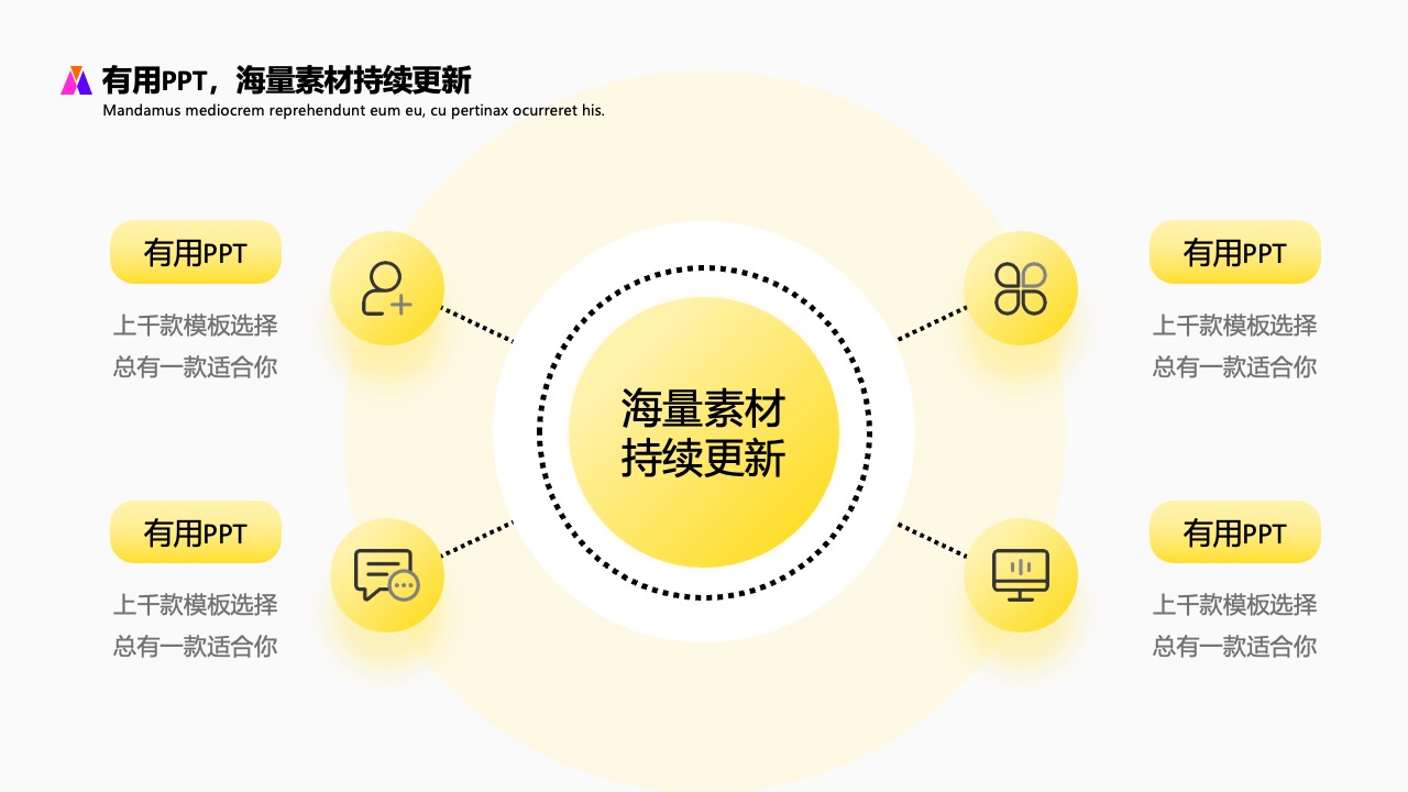 有用PPT：多样化与素材更新PPT模板免费下载