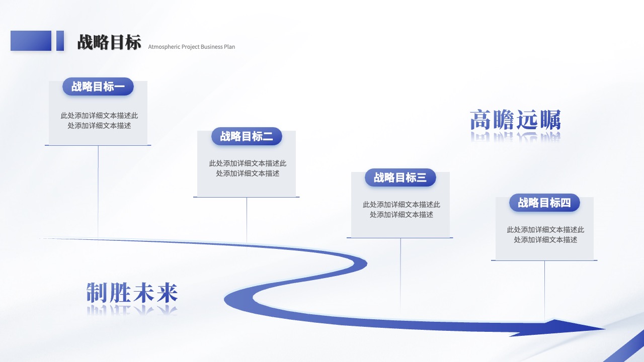 战略目标：未来规划与愿景PPT模板免费下载