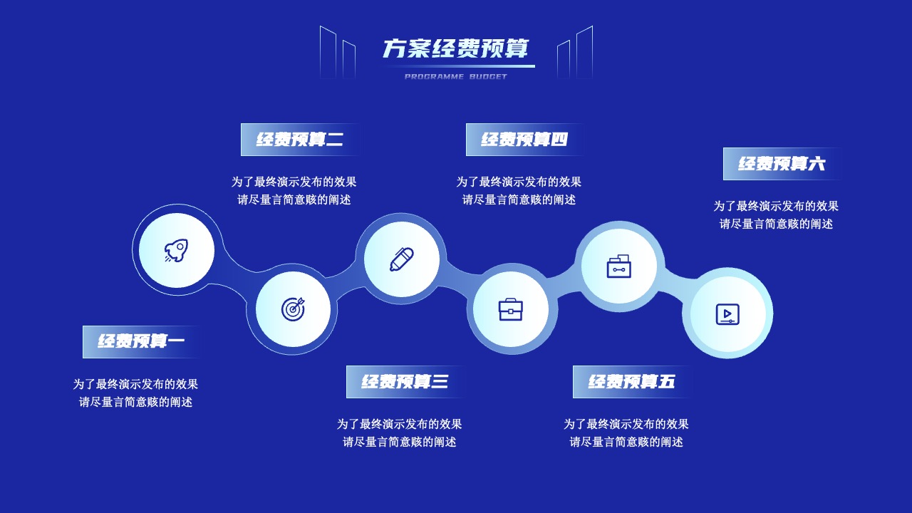 方案经费预算：演示发布前的准备PPT模板免费下载