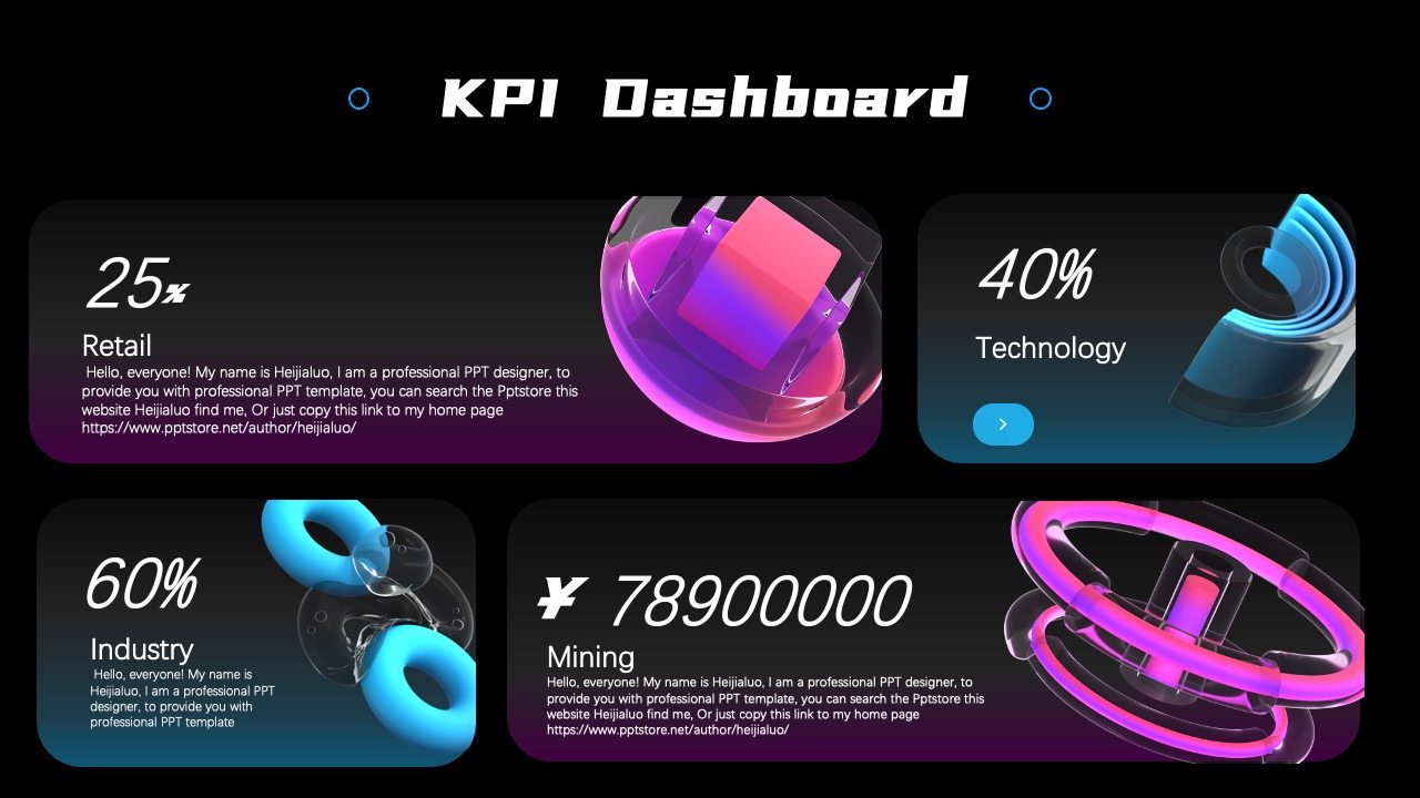 KPI指标与PPT设计师介绍PPT模板免费下载
