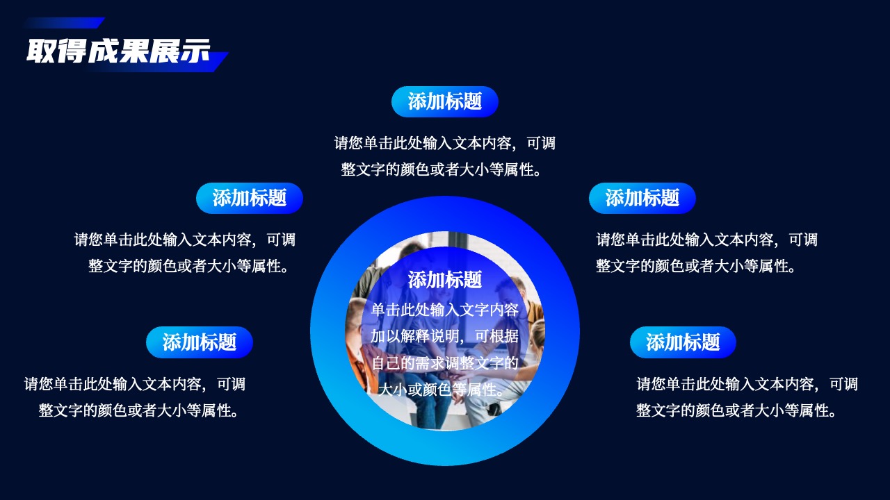 成果展示：年度成就与展望PPT模板免费下载
