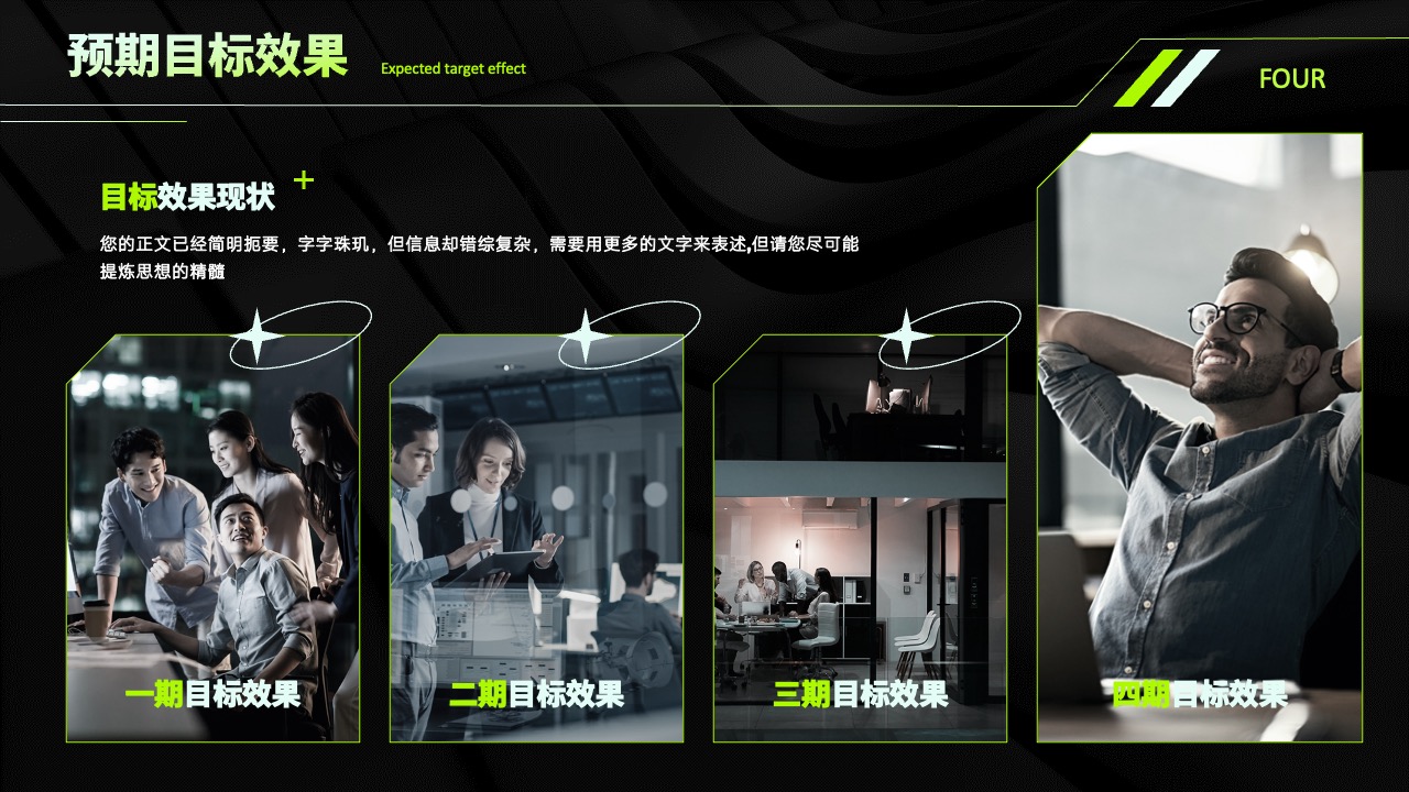 预期目标效果：目标效果的现状与规划PPT模板免费下载