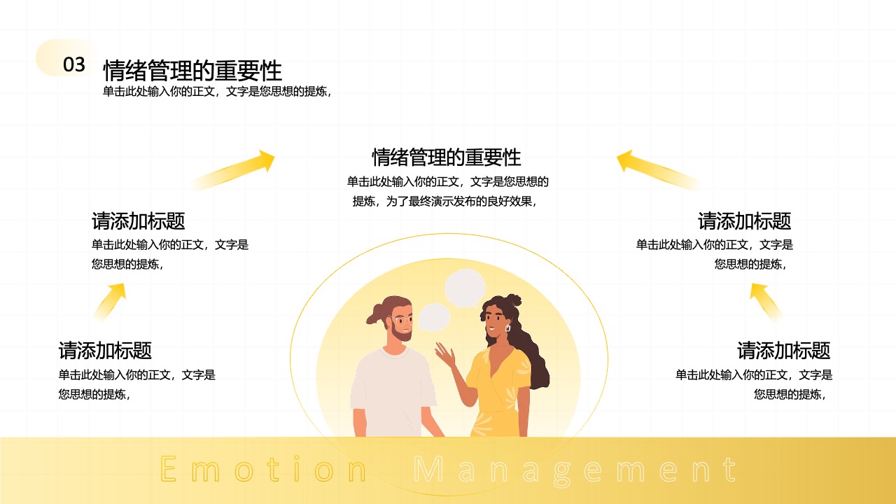 情绪管理的重要性：心理调适与生活平衡PPT模板免费下载