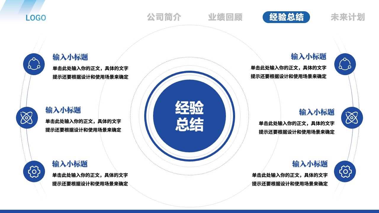 公司概况与未来展望PPT模板免费下载