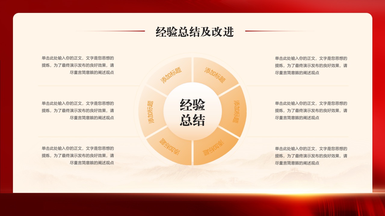 来年工作计划：目标与策略的精炼PPT模板免费下载