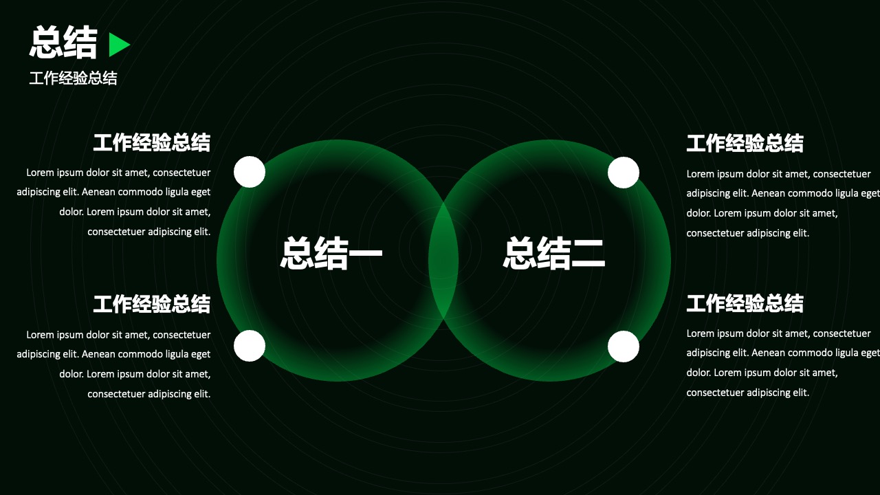 工作经验总结与案例分析PPT模板免费下载