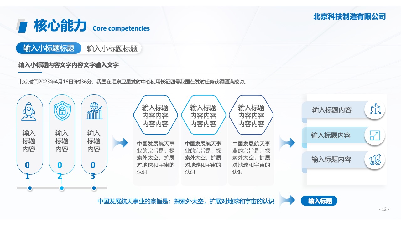 北京科技制造：产品体系展示PPT模板免费下载