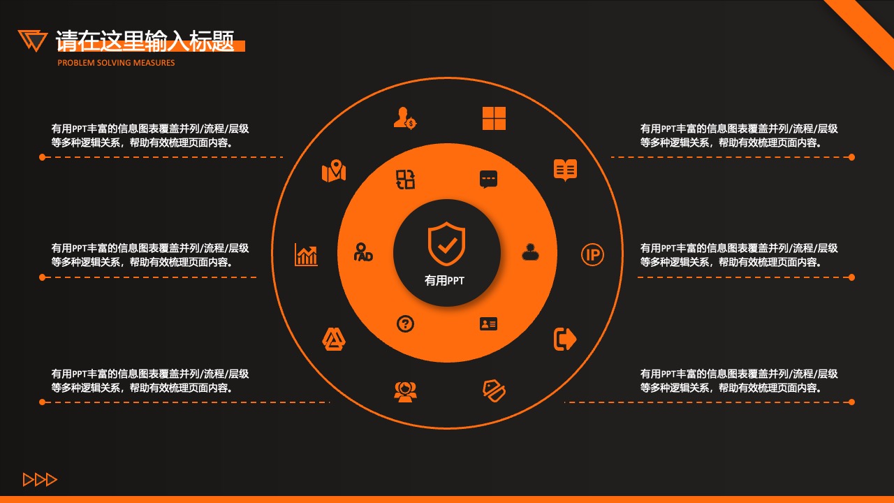 有用PPT：信息图表与页面内容梳理PPT模板免费下载