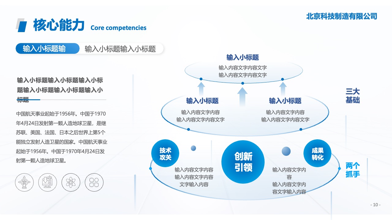 北京科技制造：核心能力与历史PPT模板免费下载