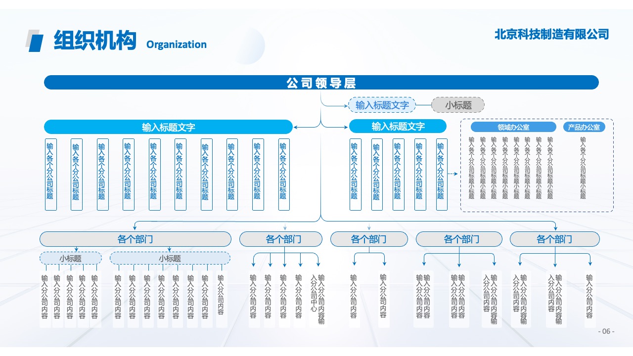 北京科技制造有限公司核心能力PPT模板免费下载