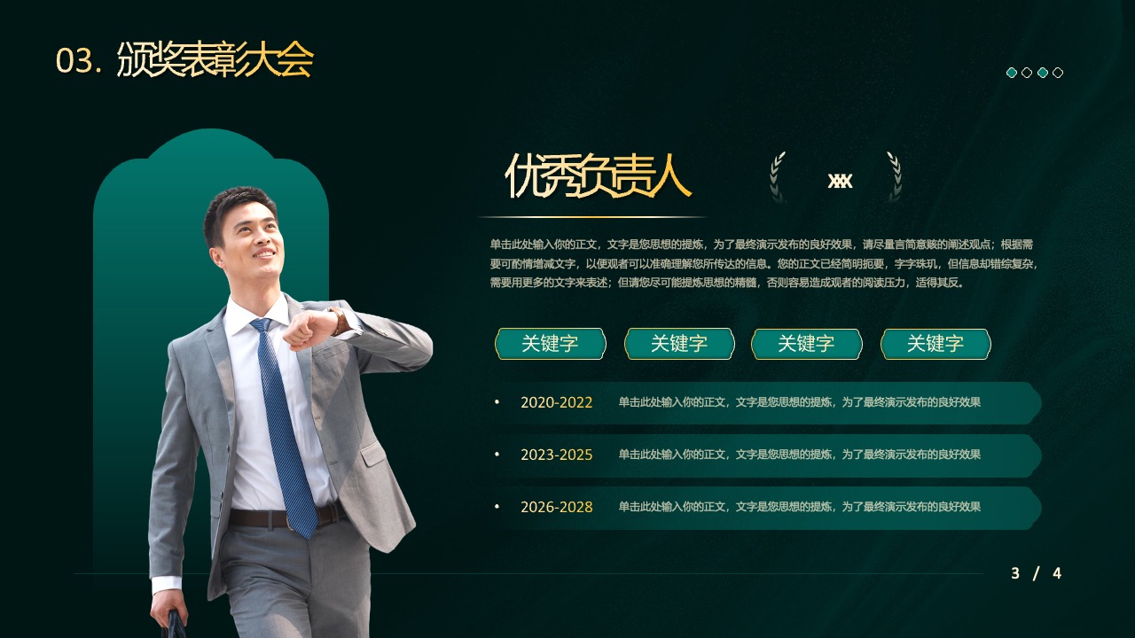 颁奖表彰大会PPT模板免费下载