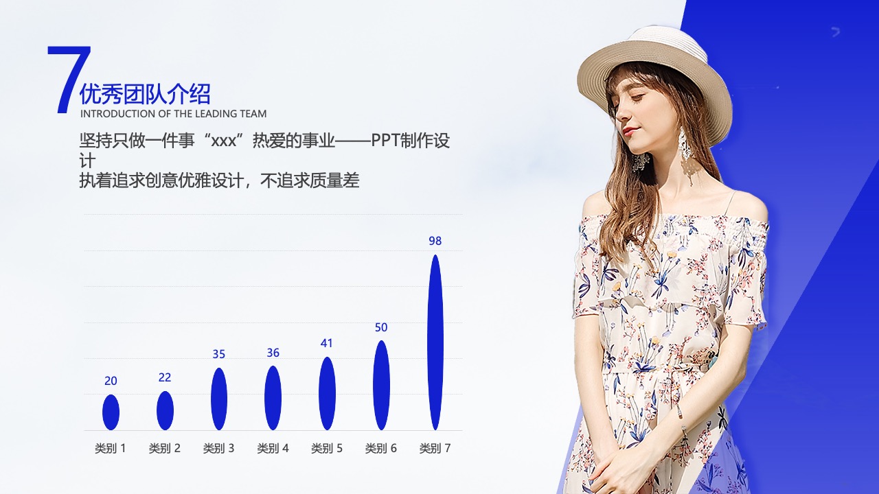 优秀团队介绍：设计制作与创意追求PPT模板免费下载