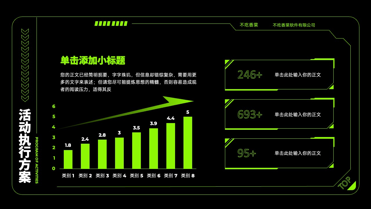 软件公司项目执行方案PPT模板免费下载