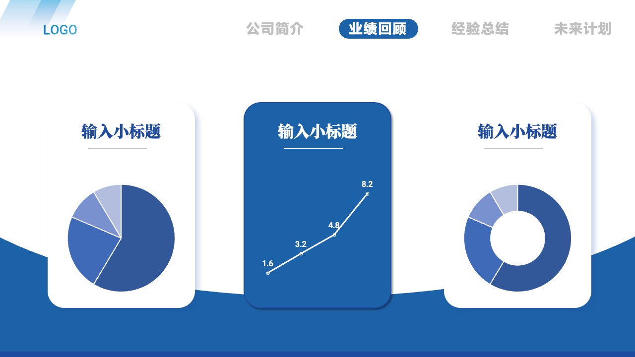 公司简介与未来计划：思想提炼PPT模板免费下载