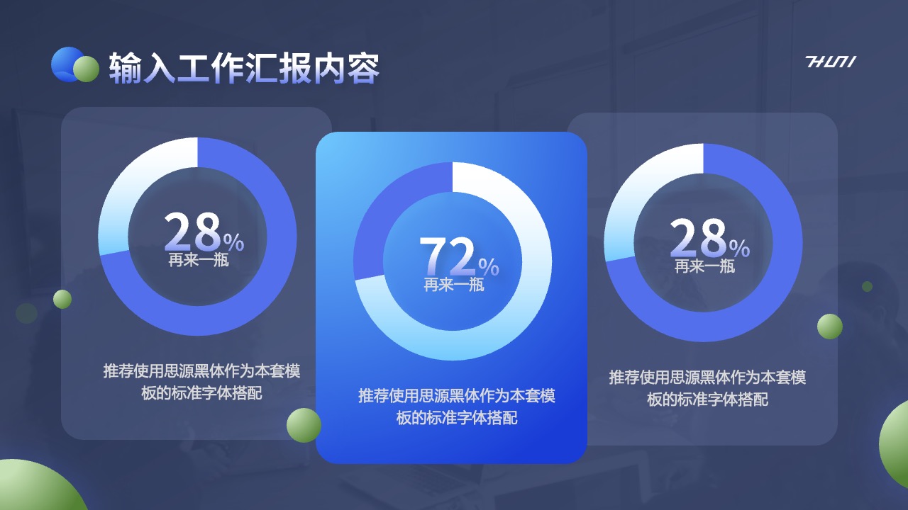 工作汇报层次划分：重要事项与未来规划PPT模板免费下载