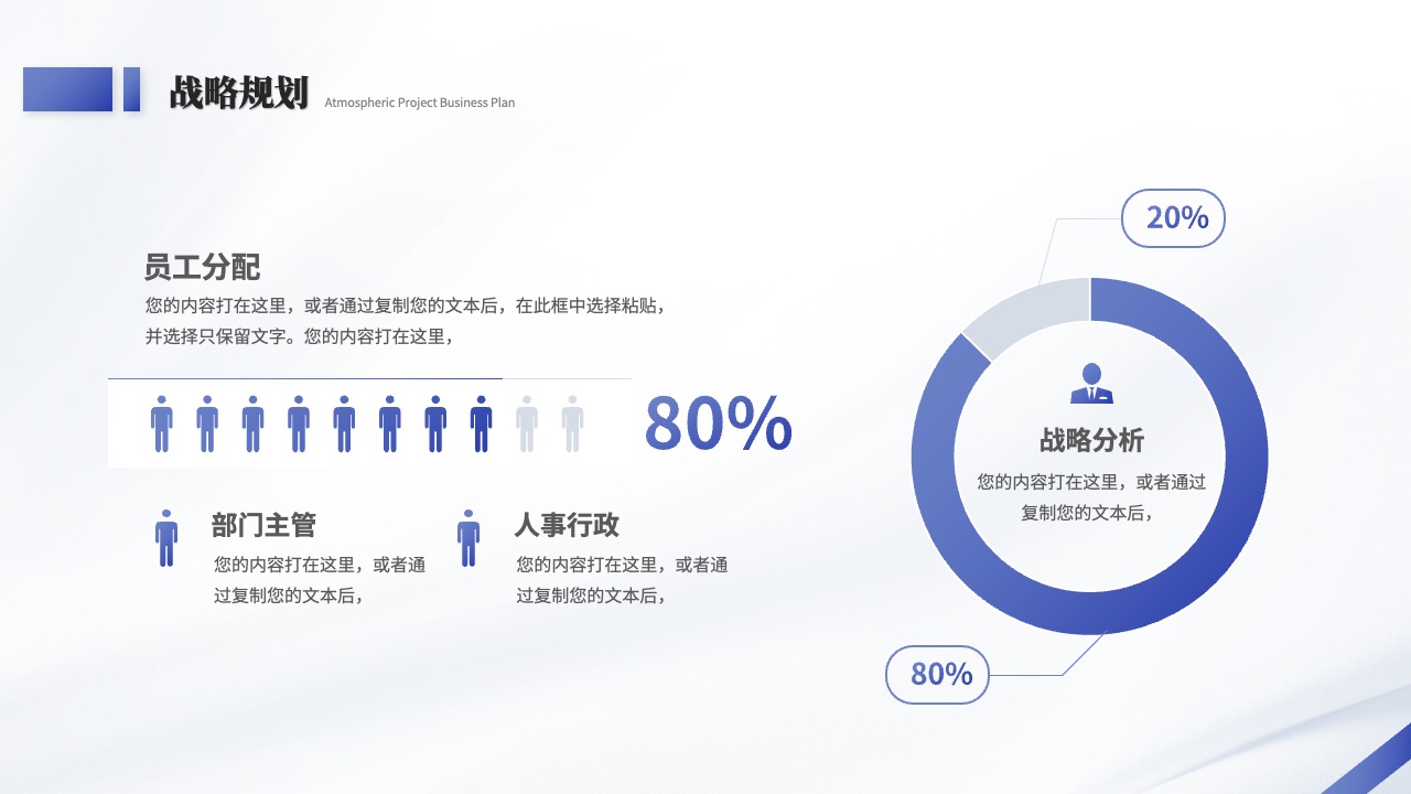 战略规划与员工分配PPT模板免费下载