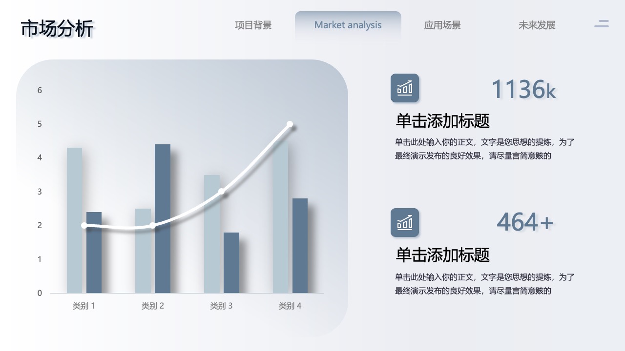 市场分析与项目背景PPT模板免费下载