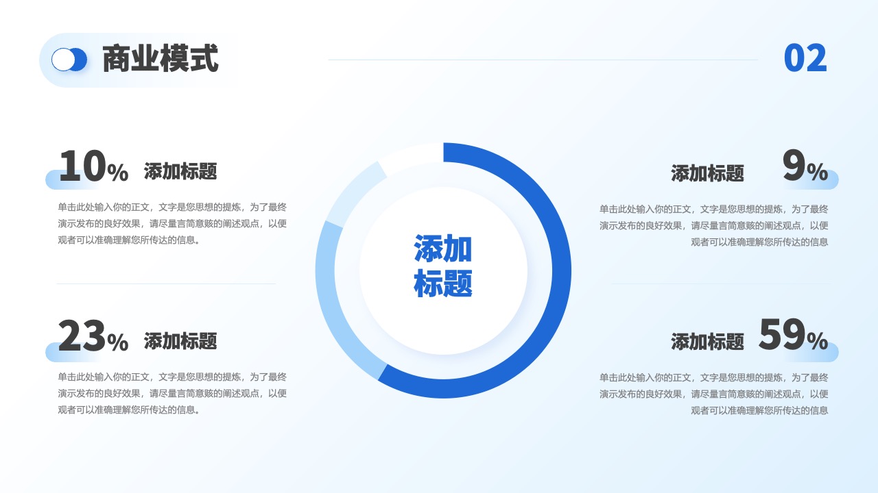 商业模式：企业战略与市场定位PPT模板免费下载
