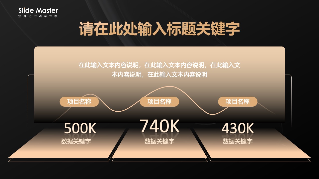演示专家的项目数据概览PPT模板免费下载