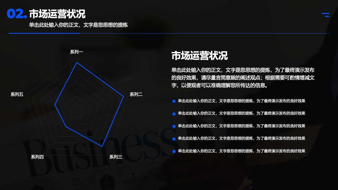 市场运营多维度分析PPT模板免费下载