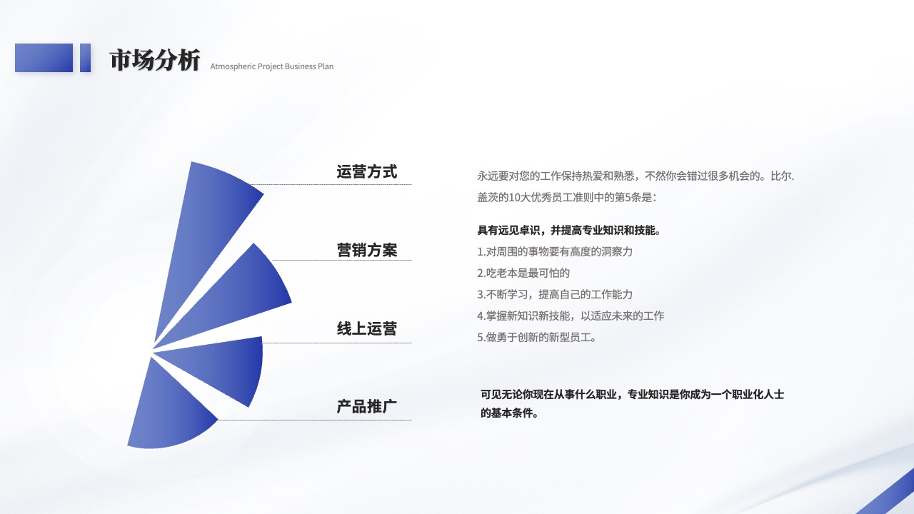 市场分析与运营方式PPT模板免费下载