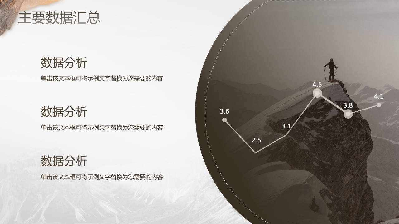 成绩与不足报告PPT模板免费下载