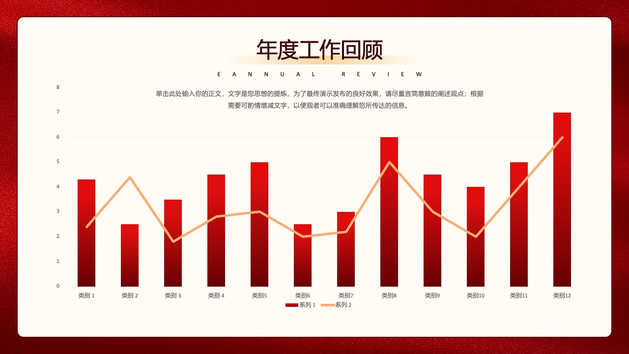 新年展望内容PPT模板免费下载