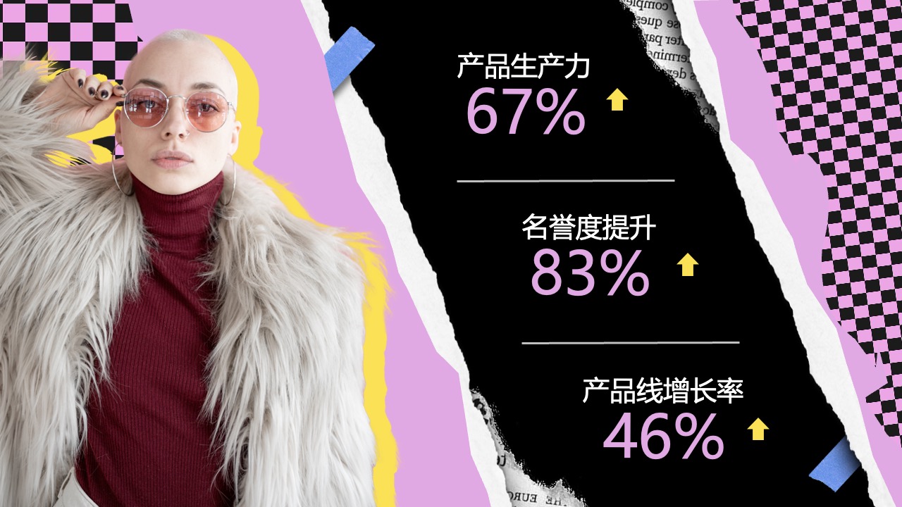 产品生产力与名誉度提升PPT模板免费下载