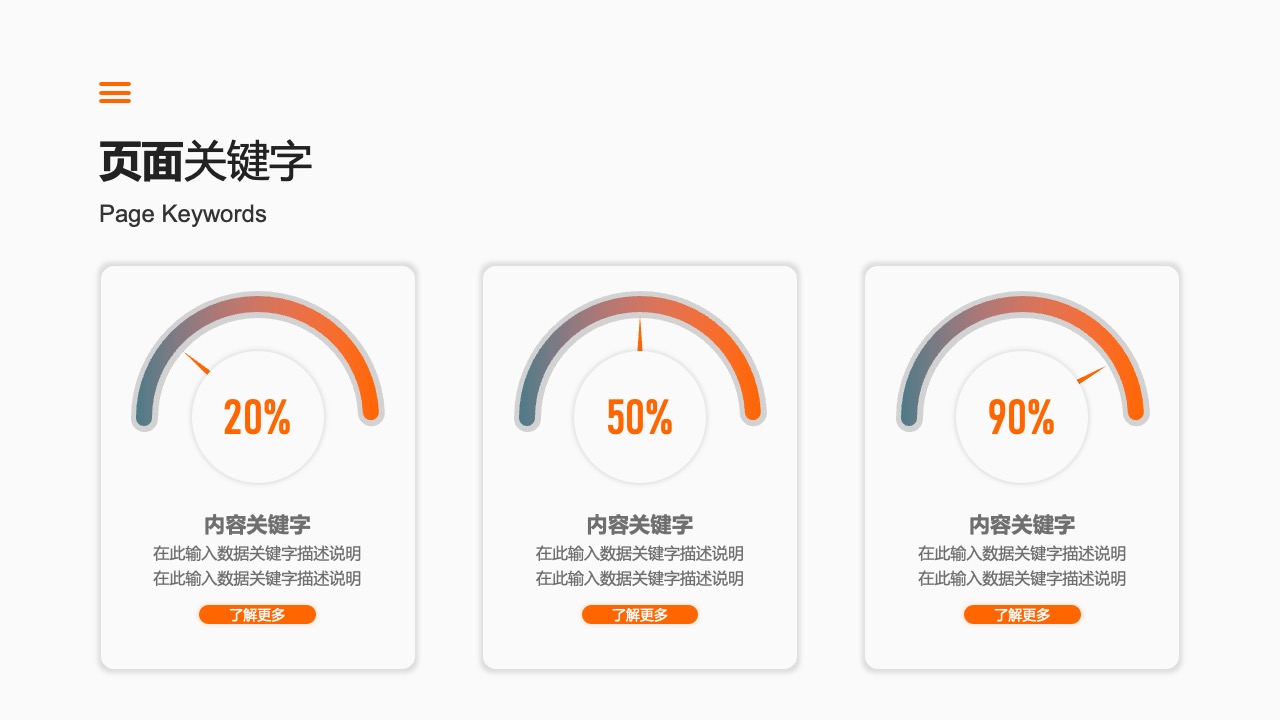 关键词与内容描述输入指南PPT模板免费下载