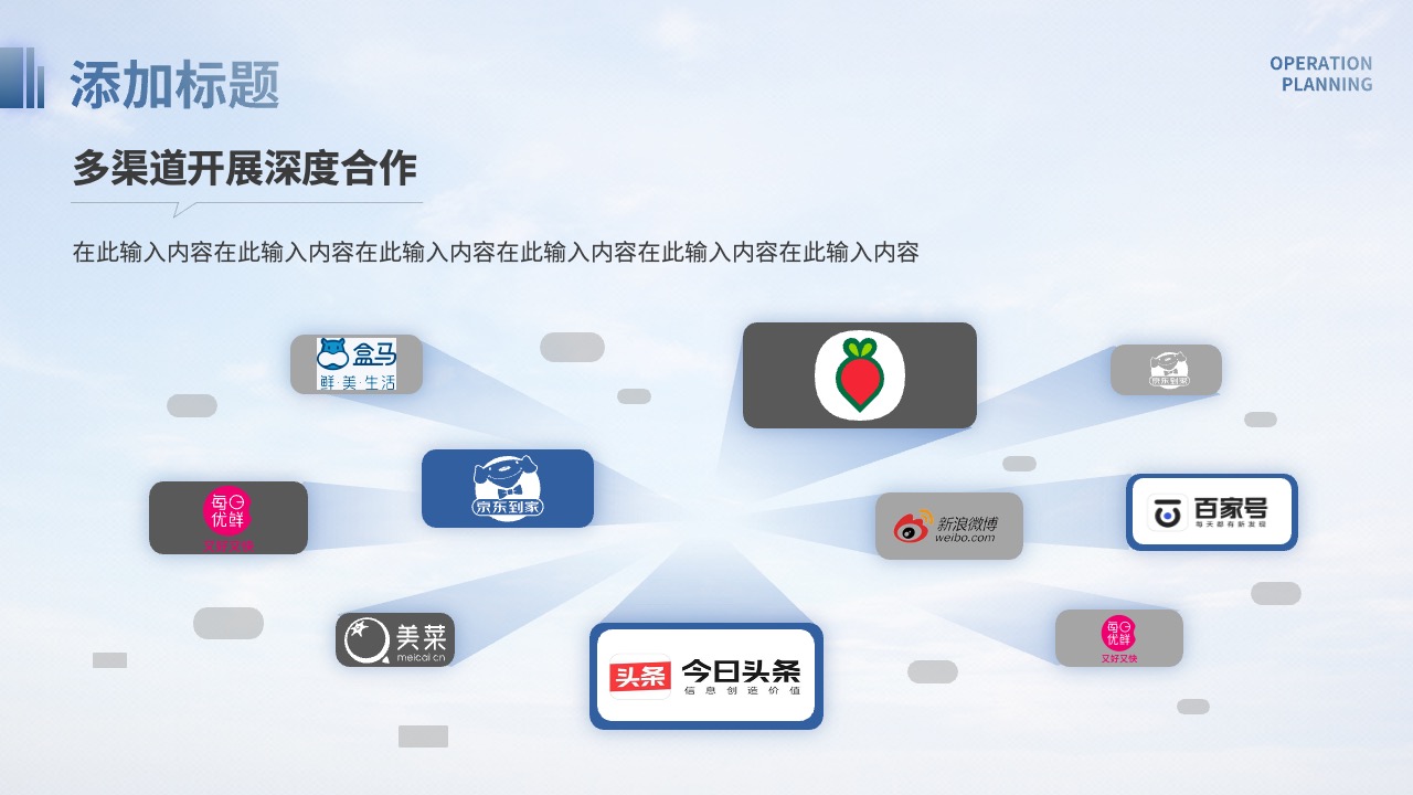 多渠道合作计划与合作伙伴PPT模板免费下载
