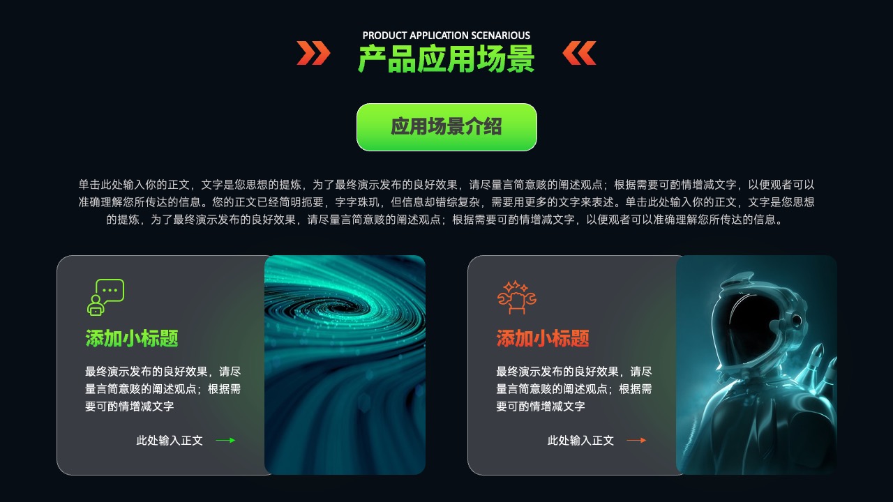 产品应用场景的全面解读PPT模板免费下载