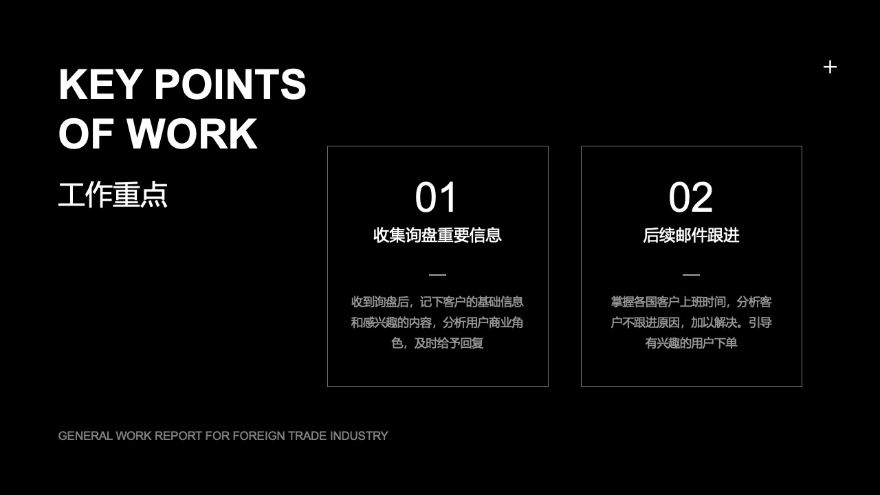 外贸行业工作重点与策略PPT模板免费下载